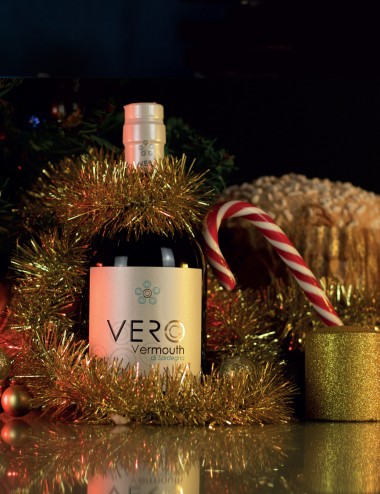 Box confezione regalo di Natale Panettone+bottiglia Pure Sardinia
